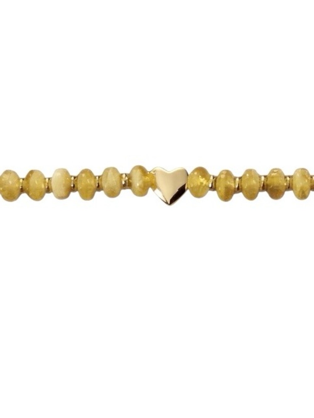 Boho Style Beaded Yellow/Gold Heart Adjustable Bracelet (NWT) - Picture 9 of 12